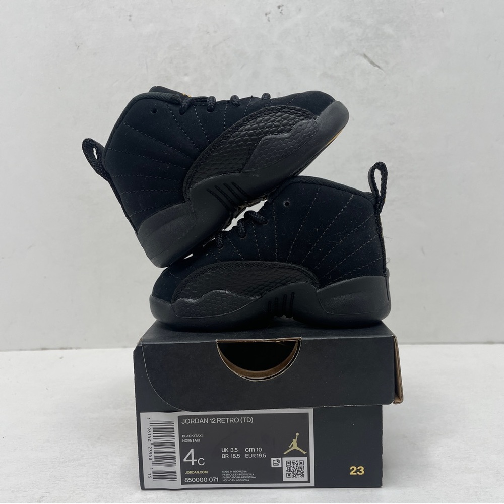 Nike Air Jordan 12 Retro TD “Black Taxi” 2023 - Picture 3 of 4